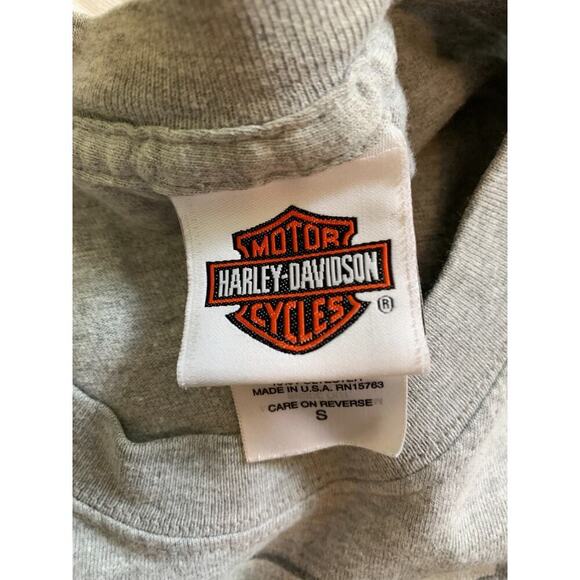 Harley-Davidson James Dean VTG T-Shirt S Gray Motor For Life Marion Motorcycle - Picture 11 of 13